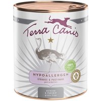 Terra Canis Nassfutter Hund Hypoallergen Adult Strauß 6x800 g