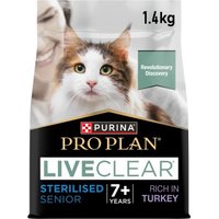 PRO PLAN Liveclear Sterilised Senior 7+ Truthahn 2x1,4 kg