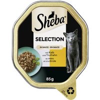 Sheba Selection in Sauce 22x85 g Kalb und Truthahn