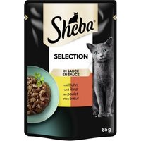Sheba Selection in Sauce mit Huhn und Rind 28x85 g