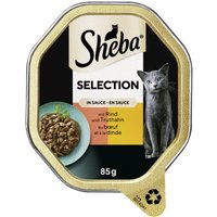 Sheba Selection in Sauce 22x85 g Rind und Truthahn