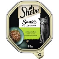 Sheba Sauce Collection 22 x 85 g mit Kaninchen und Gemüse, in Sauce