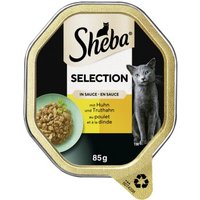 Sheba Selection in Sauce mit Huhn und Truthahn 22x85 g
