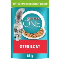 Purina ONE Sterilcat 26x85g mit Truthahn und grünen Bohnen