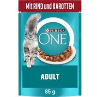 Purina ONE Adult 26x85g mit Rind und Karotten