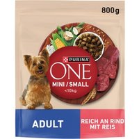 Purina ONE Mini Adult Reich an Rind 3x800 g