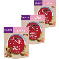 Purina ONE Mini Adult Lachs 3x800 g