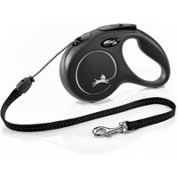 Flexi New Classic Seil schwarz M, 5 m, 20 kg