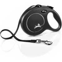 Flexi New Classic Gurt schwarz L, 8 m, 50 kg