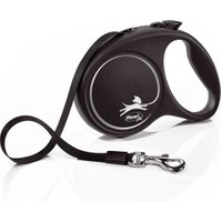 Flexi Black Design Gurt schwarz M, 5 m, 25 kg