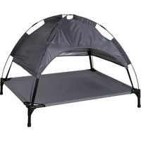 Kerbl Pet Hundeliege Vacation Top mit Sonnendach, Grau, 105x86x75 cm
