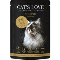 CAT'S LOVE Nassfutter Katze Senior in Gelee Ente 12x85 g