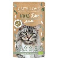 CAT'S LOVE Bio Nassfutter Katze Adult in Gelee Ente 12x100 g