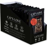 CAT'S LOVE Nassfutter Katze, Adult, Multipack 12x85 g