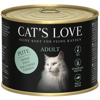 CAT'S LOVE Nassfutter Katze Adult Pute 12x200 g