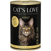 CAT'S LOVE Nassfutter Katze Adult Huhn pur 12x400 g