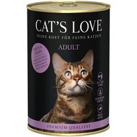 CAT'S LOVE Nassfutter Katze Adult Fisch und Huhn 6x400 g