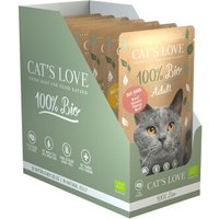 CAT'S LOVE Bio Nassfutter Katze Adult in Gelee Multipack 2 x 3 Sorten