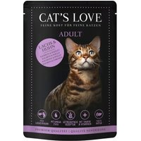 CAT'S LOVE Nassfutter Katze Adult in Gelee Lachs und Huhn 12x85 g