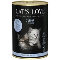 CAT'S LOVE Nassfutter Katze Junior Kalb 6x400 g
