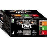 CRAVE Multipack Pastete mit Huhn und Truthahn, Lamm und Rind, Lachs und Truthahn 6 x 400g