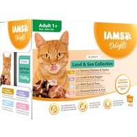 IAMS Delights Adult 12x85g Land & Sea Collection