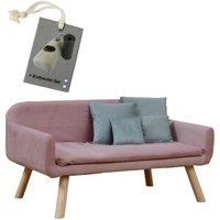 Rohrschneider Hundesofa Chicago mit Gratis-Beigabe rosa