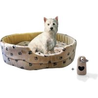 Rohrschneider ® Hundebett Silvio, mit Gratis-Kotbeutelset, L