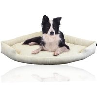 Rohrschneider ® XXL Eck-Hundebett für große Hunde aus Cord XL