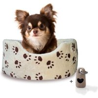 Rohrschneider ® Hundebett Silvio, mit Gratis-Kotbeutelset, S
