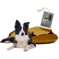 Rohrschneider ® Liegekissen inkl. Gratis-Beigabe, Kuschelinsel Samt "Valley" gelb L