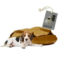 Rohrschneider ® Liegekissen inkl. Gratis-Beigabe, Kuschelinsel Samt "Valley" gelb M