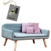 Rohrschneider Hundesofa Chicago mit Gratis-Beigabe hellblau