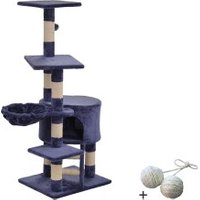 Rohrschneider ® Katzenbaum Felina , mit Gratis-Spielball, blau