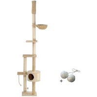 Rohrschneider ® Kletterbaum Lucy , mit Gratis-Spielball, beige