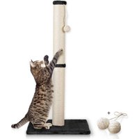 Rohrschneider ® Katzenbaum L Stamm, inkl. Gratis-Spielkugel 2er-Set dunkelgrau 40 cm, 87 cm, 40 cm