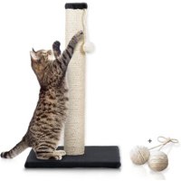 Rohrschneider ® Katzenbaum L Stamm, inkl. Gratis-Spielkugel 2er-Set dunkelgrau 36 cm, 64 cm, 36 cm