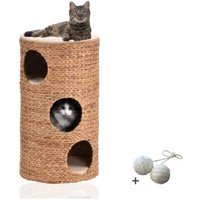 Rohrschneider ® Katzentonne Wasserhyazinthe "Montana" mit Spielkugelset