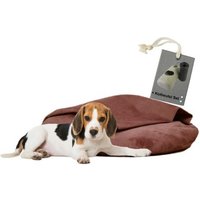 Rohrschneider ® Liegekissen inkl. Gratis-Beigabe, Kuschelinsel Samt "Valley" altrosa M