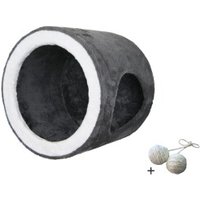 Rohrschneider ® Wandhöhle , mit Gratis-Spielball, grau