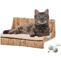 Rohrschneider ® Katzenkletterwand Fenja naturfarben 25 cm, 20 cm, 40 cm