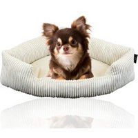 Rohrschneider ® XXL Eck-Hundebett für große Hunde aus Cord M