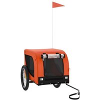 VidaXL Fahrradanhänger 133x69x73,5cm (L x B x H) orange