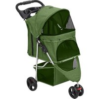 VidaXL Hundewagen 80x46x98cm (L x B x H) grün