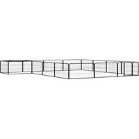 VidaXL Hunde Laufstall / Freilaufgehege mit Unterstand 4 m, 4 m, 50 cm
