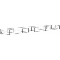 VidaXL Hundezwinger Stahl schwarz 10 m, 1 m, 70 cm