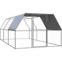 VidaXL Hühnerkäfig mit Teilüberdachung 3 m, 6 m, 2 m