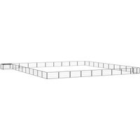 VidaXL Hunde Laufstall / Freilaufgehege mit Unterstand 10 m, 10 m, 50 cm