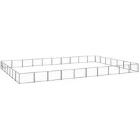 VidaXL Hundezwinger Stahl schwarz 10 m, 7 m, 70 cm