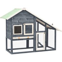 VidaXL Kaninchenstall grau